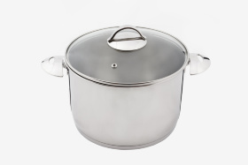 Кастрюля "Аметист" 5,0 л со стеклянной крышкой (220/210 мм)